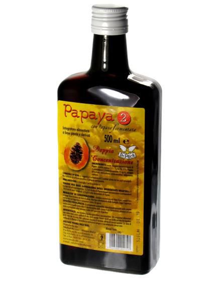 papaya fermentata enzimi processi digestivi mucosa 